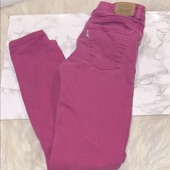 Levi’s Girls Pink Jeans size 12 - Picture 2 of 8